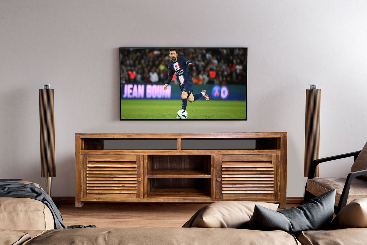 TV & Plasma Buffet Stand 4 Shelves | Light Brown