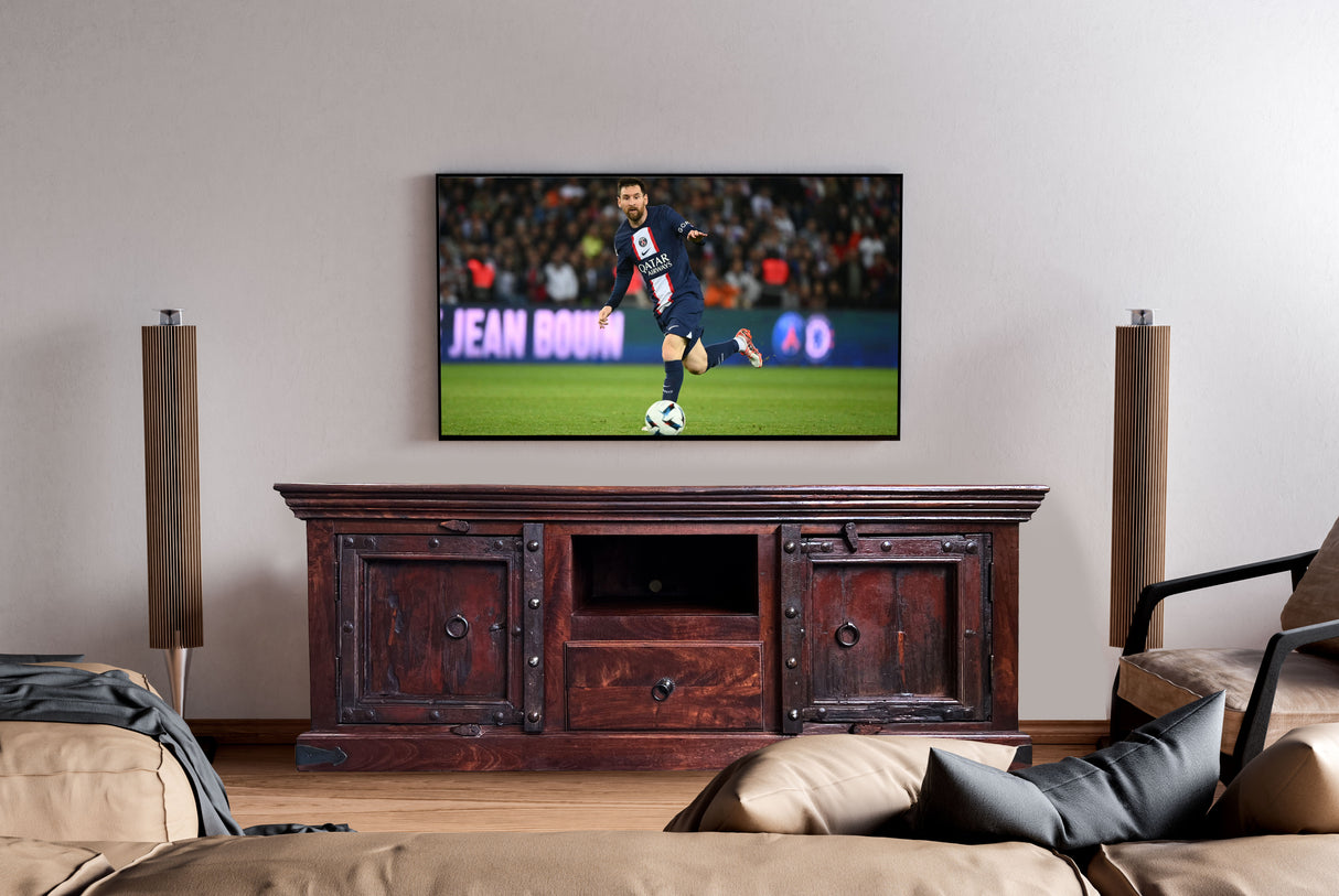 WDN Plasma TV Stand | Brown Doors