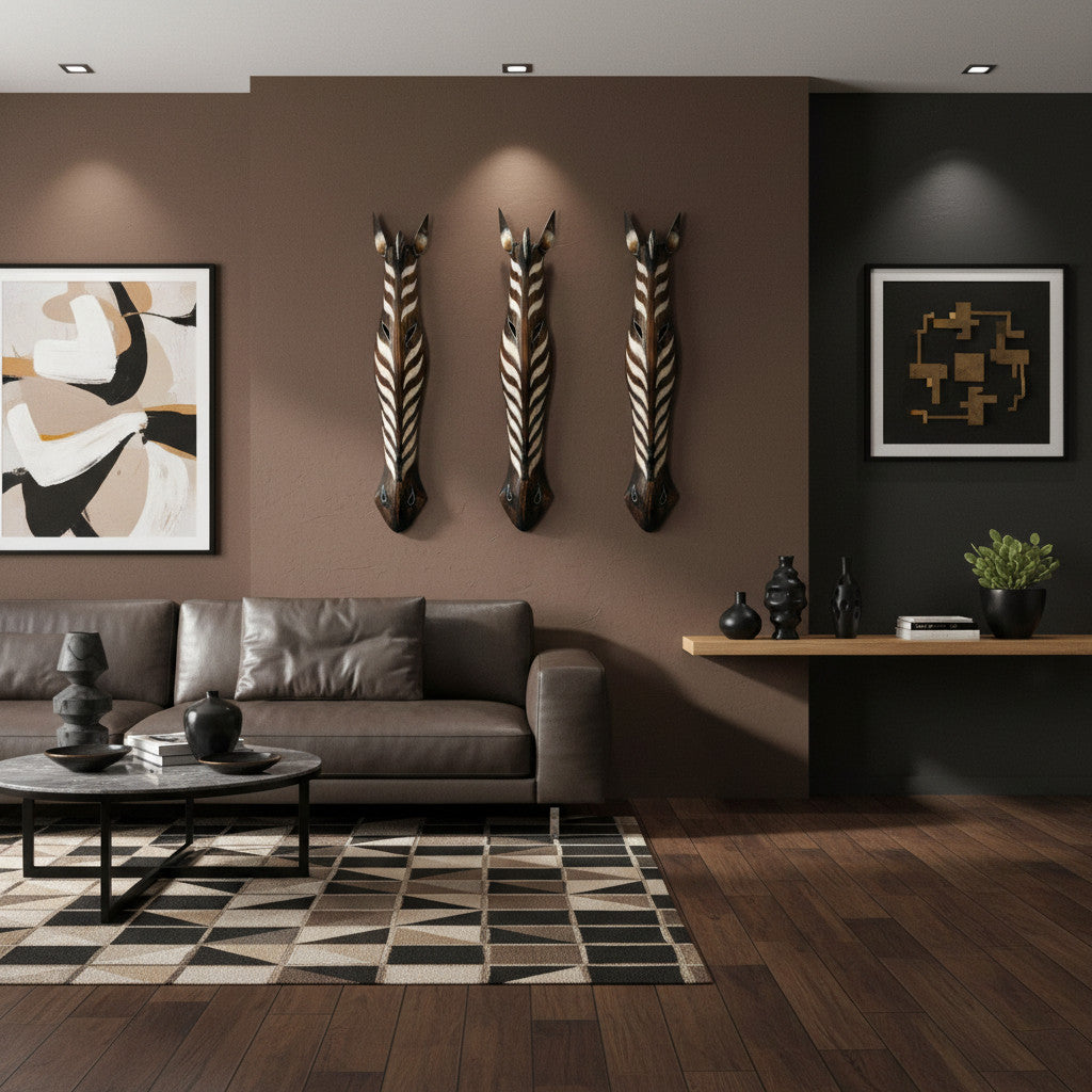 Decorative Wooden Mask Zebra | Design 3