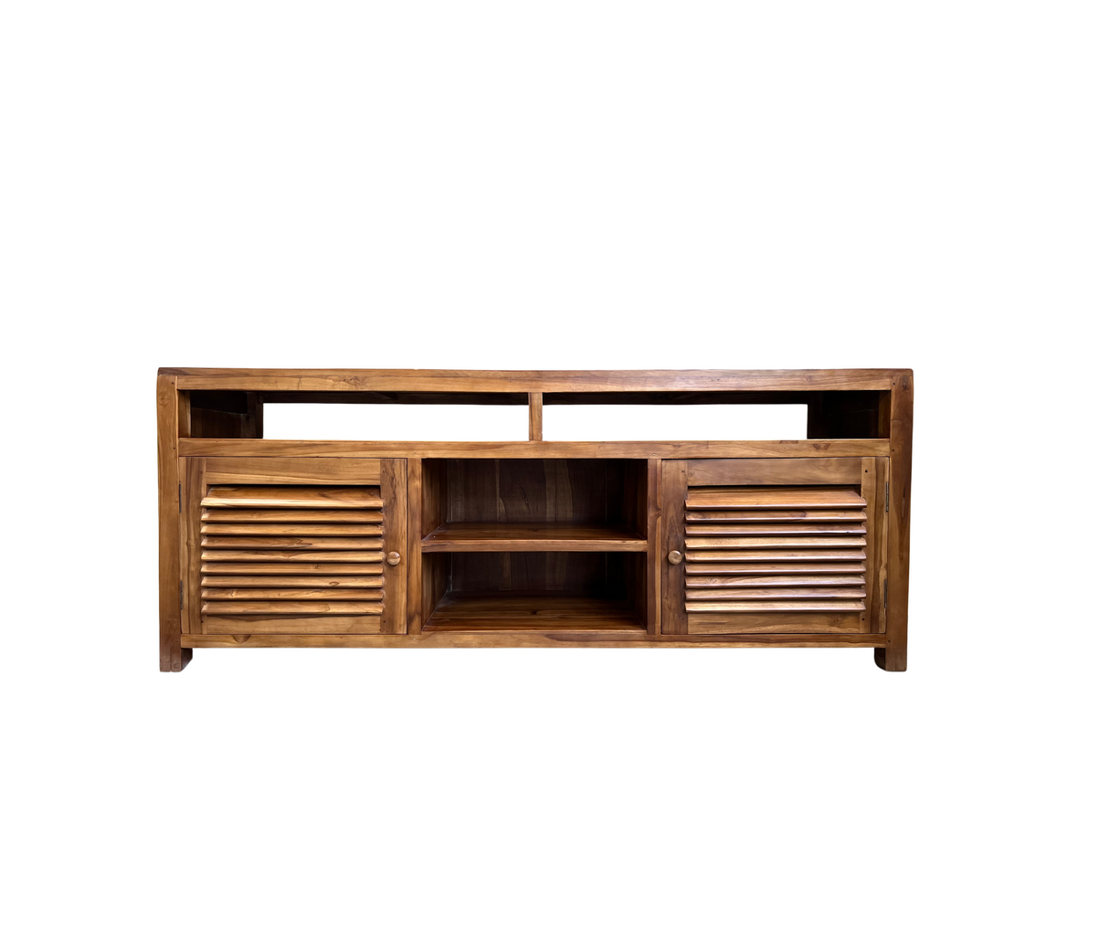 TV & Plasma Buffet Stand 4 Shelves | Light Brown