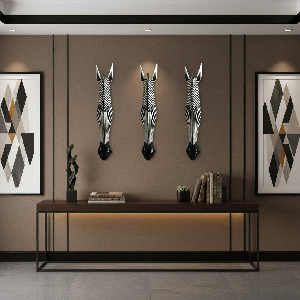 Decorative Wooden Mask Zebra | Design 4