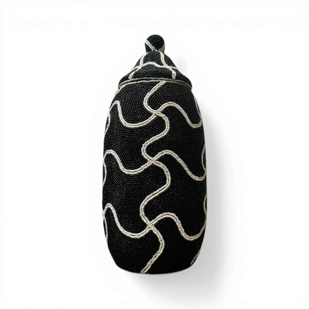 Noir Beaded Statement Vessel