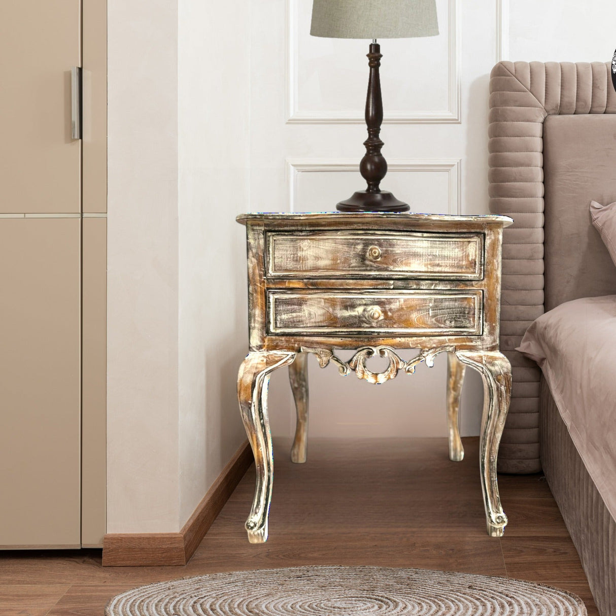 Classic Bedside Table | Wood Wash, Bali