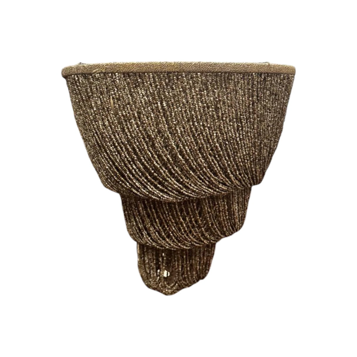 Mocha Cascade Beaded Pendant Light