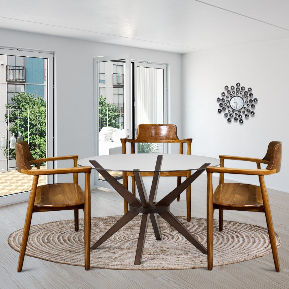 Wooden Chair Round Seat | Natural