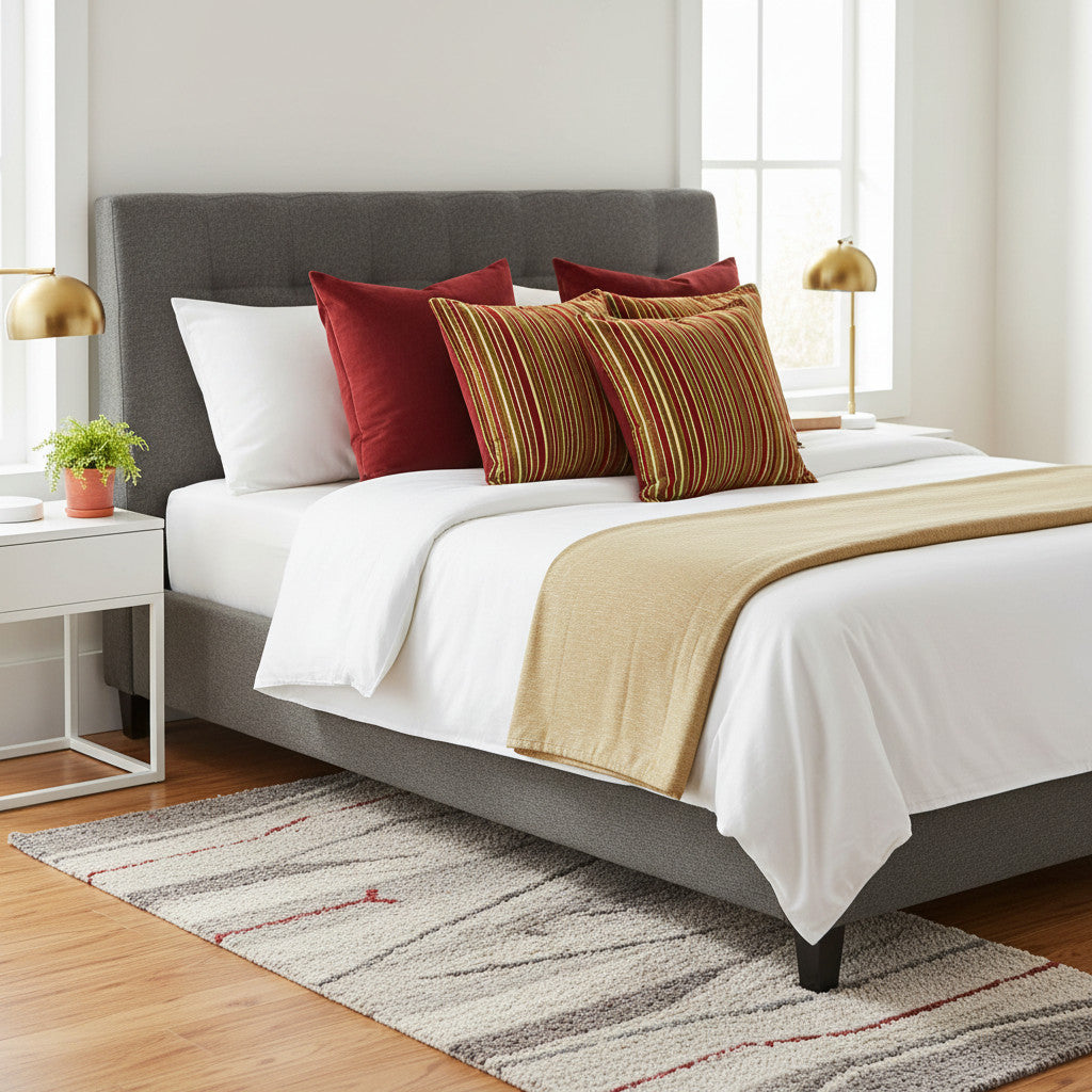 Scatter Cushion | Red & Green Stripe | House Range