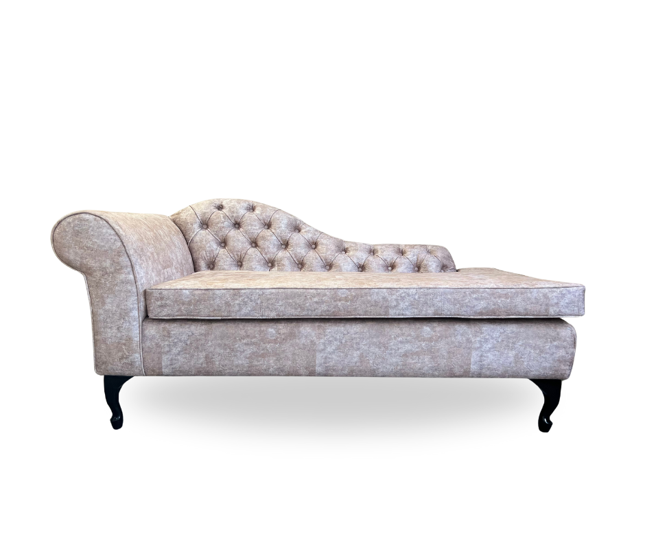 Chaise Lounge | Cream & Brown
