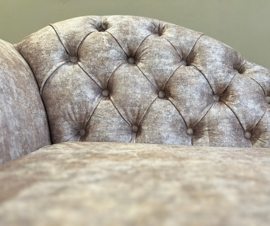 Chaise Lounge | Cream & Brown