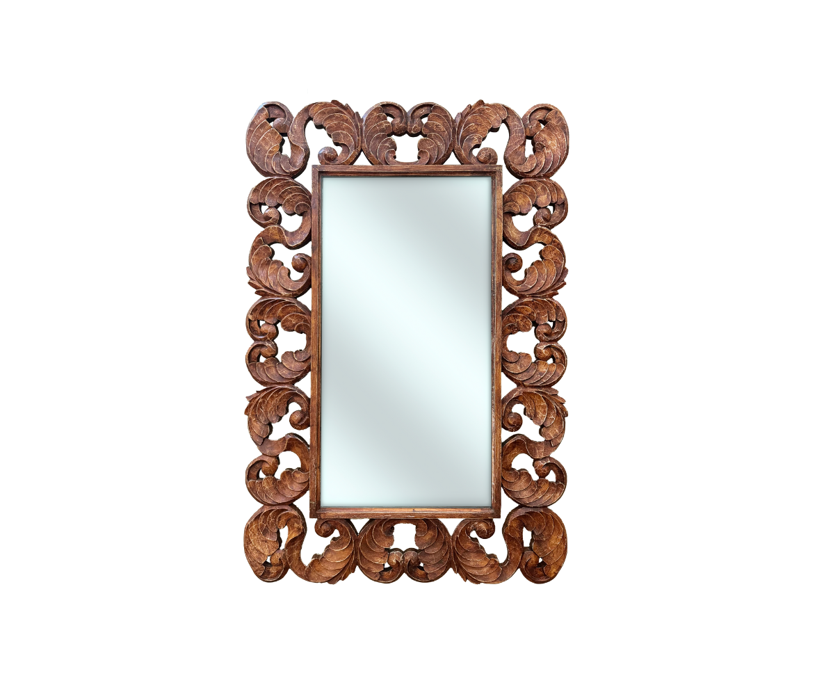 France Classic Mirror 150x100 | Brown, Bone