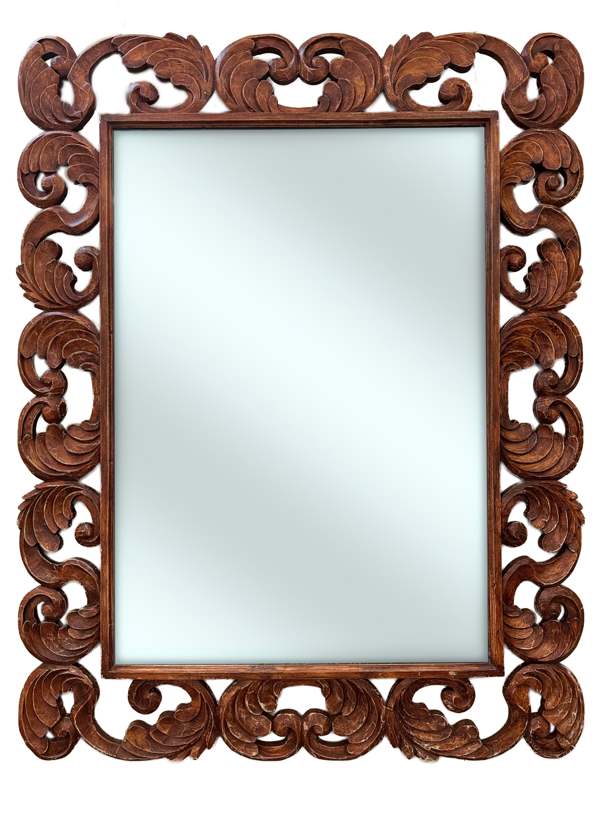 France Classic Mirror 150x100 | Brown, Bone