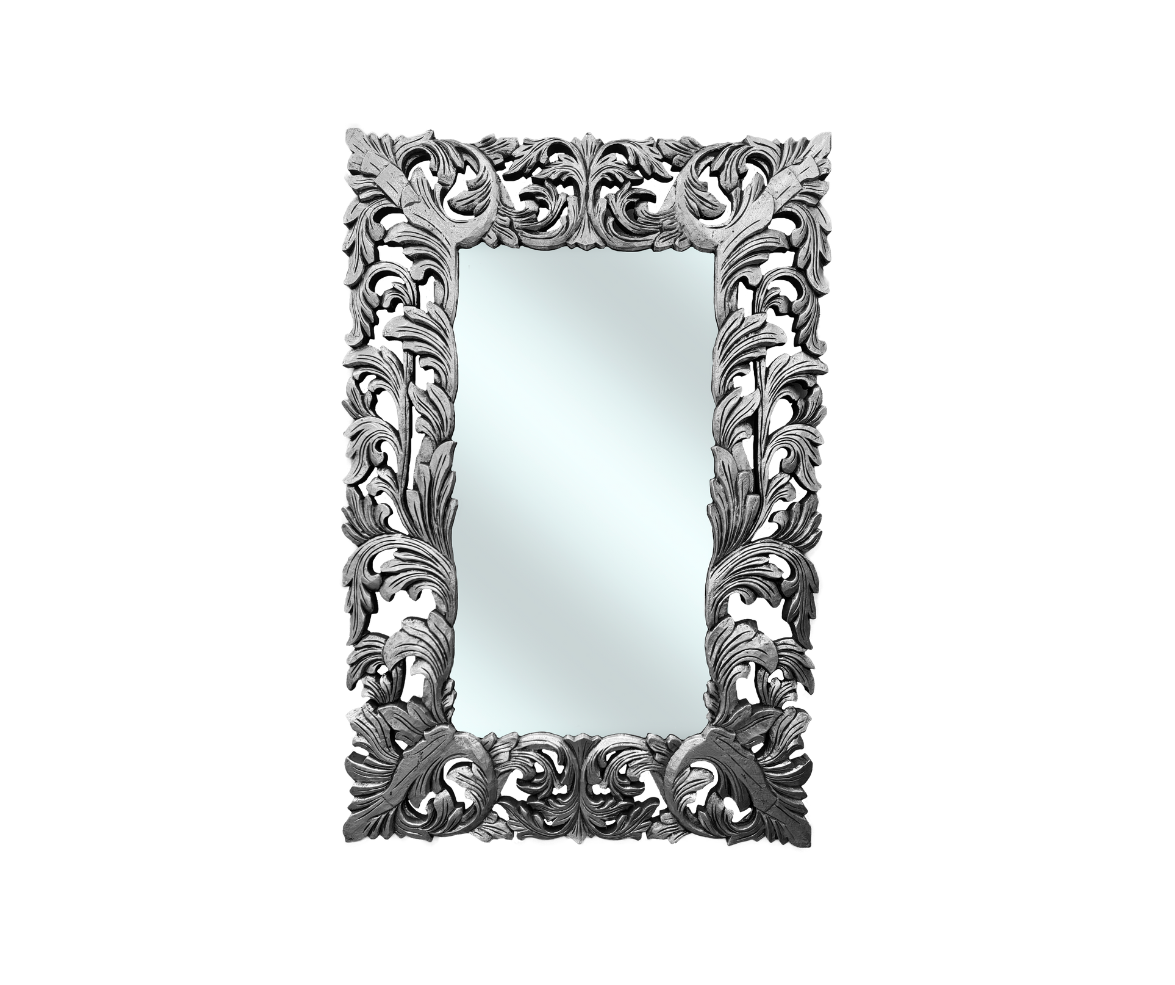 Mirror Deco No List Frame 150x100 | Silver Large Wall Mirror