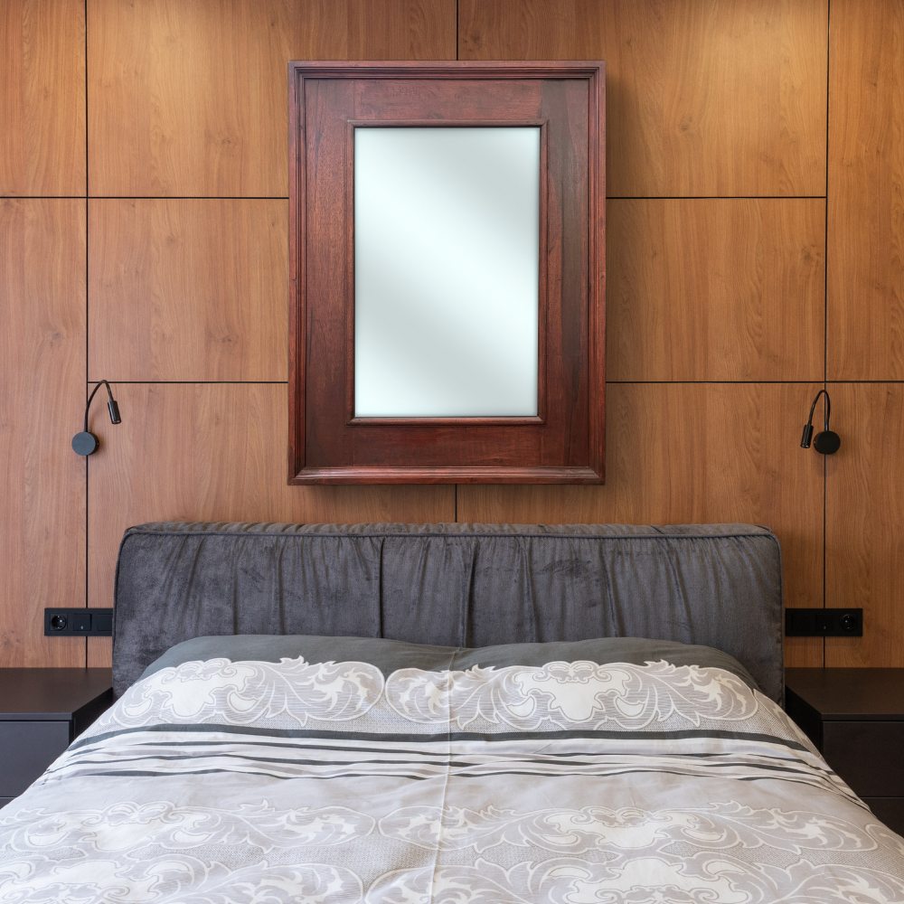 Barbie Floor Mirror 120x90cm | Brown Ornately Decorated Frame