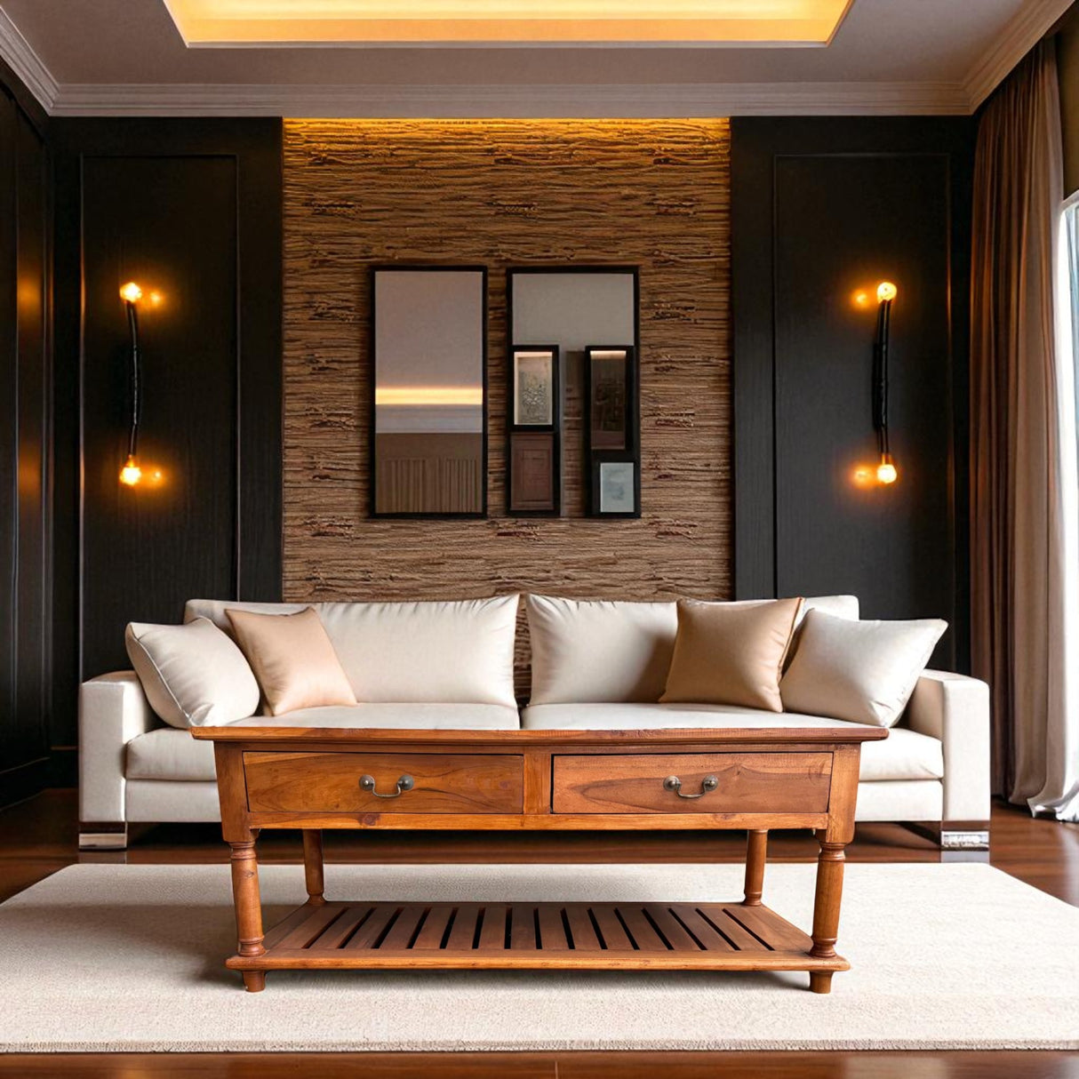 FARMHOUSE COFFEE TABLE | TEAK