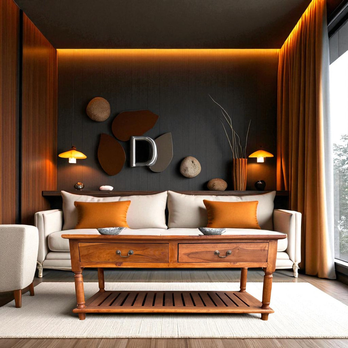 FARMHOUSE COFFEE TABLE | TEAK