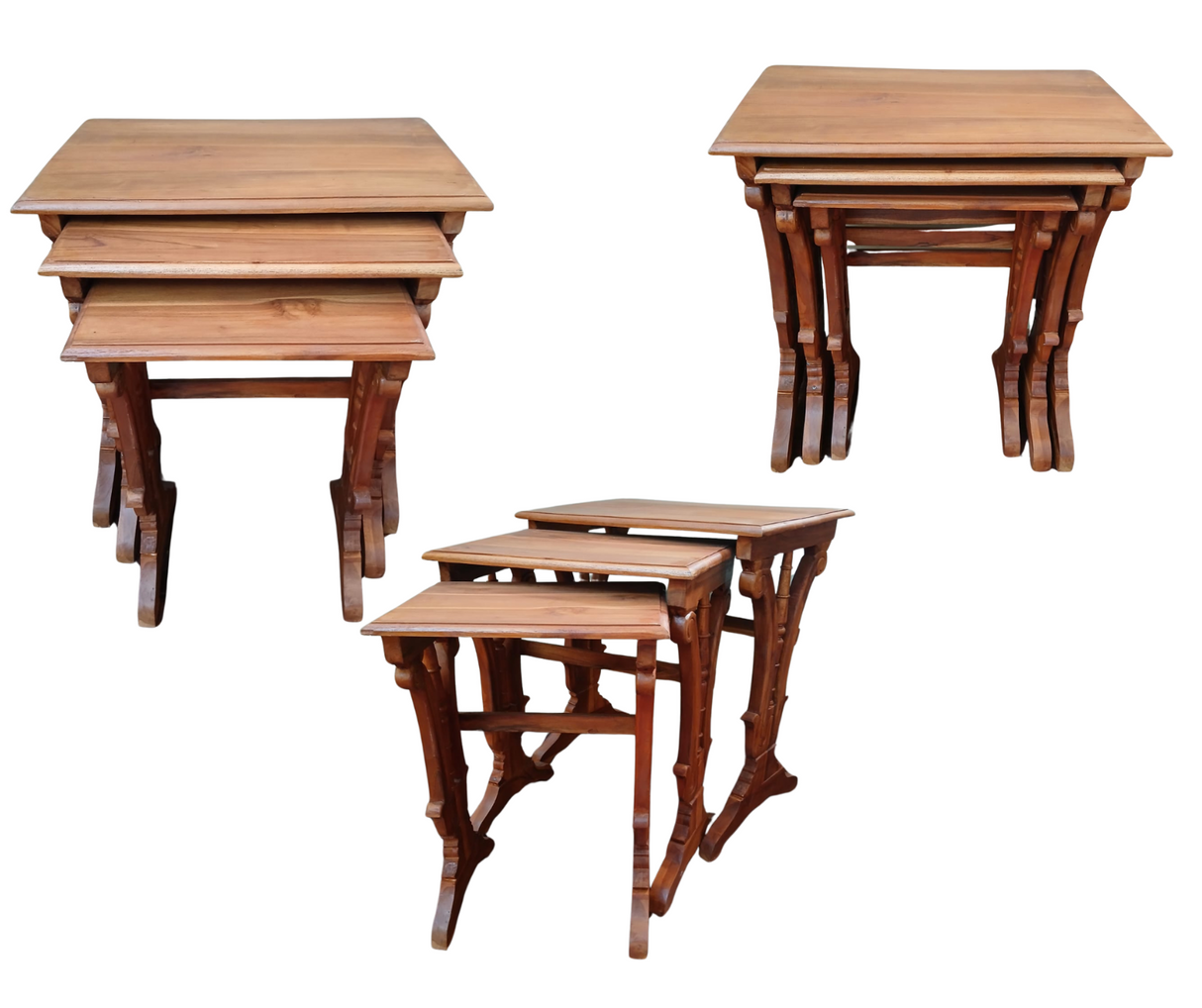 Italian Console Set of 3 | Teak