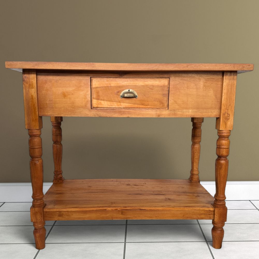 Simple Bedside Table | Light Wood Finish