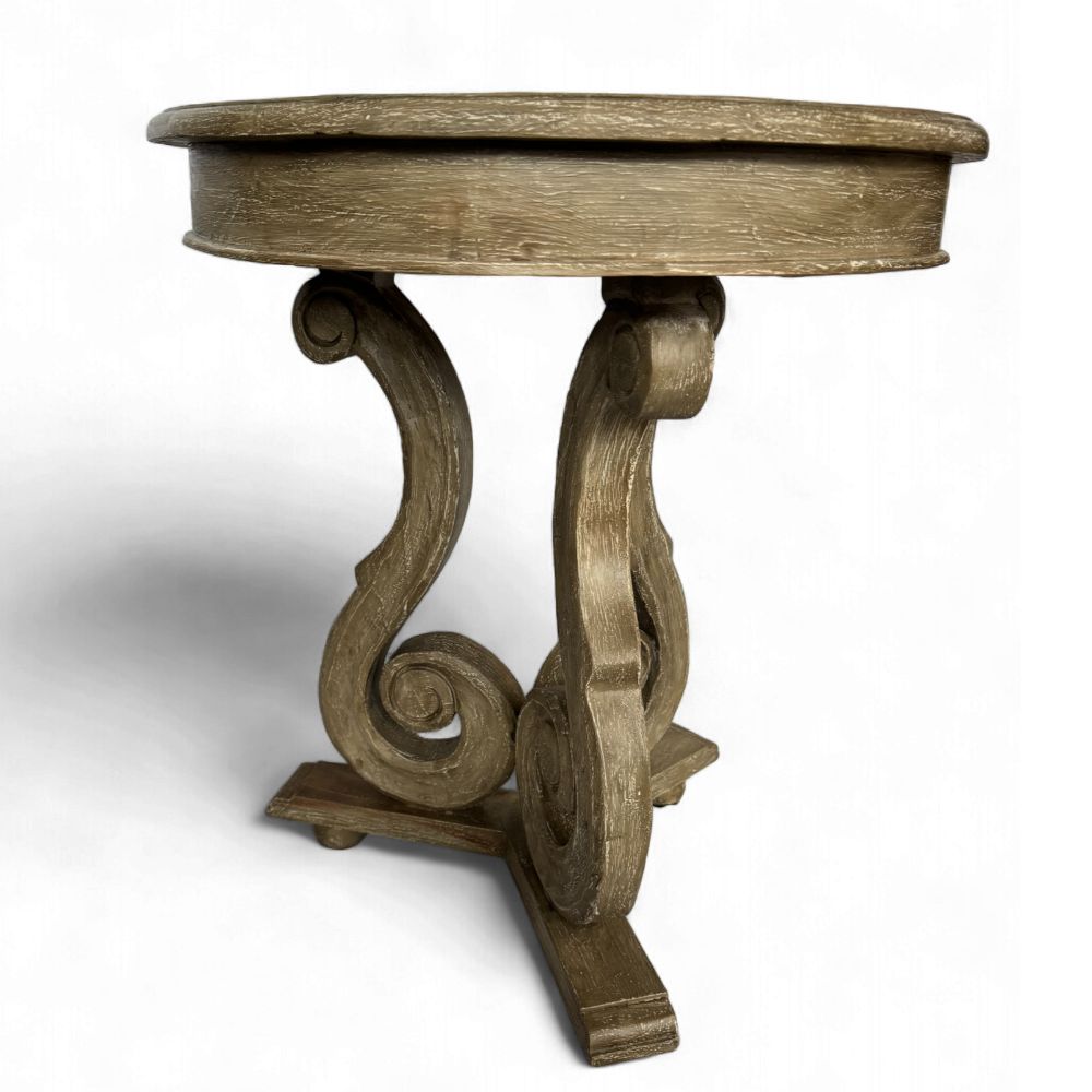 Florence Round Coffee Table 60cm | Aged Brown