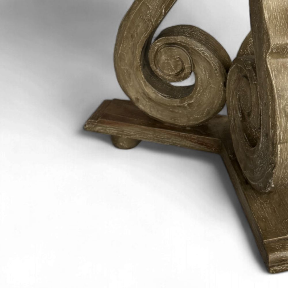 Florence Round Coffee Table 60cm | Aged Brown