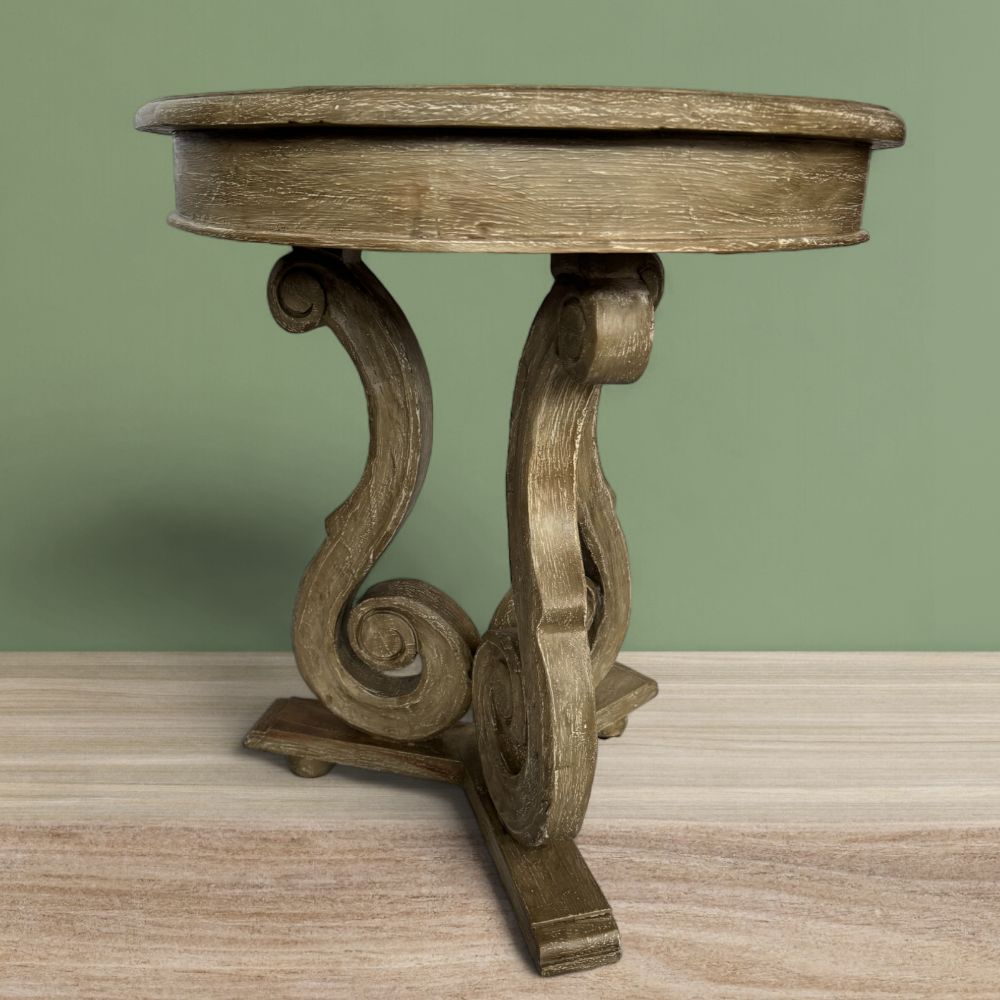 Florence Round Coffee Table 60cm | Aged Brown