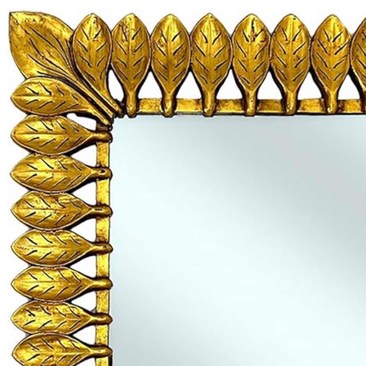 Catalina Mirror, Rectangular | Large Gold Hanging Wall Mirror