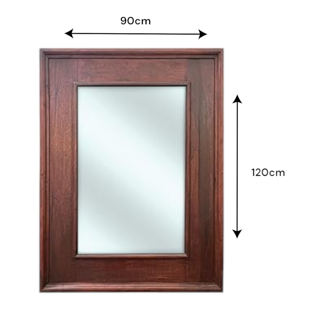 Barbie Floor Mirror 120x90cm | Brown Ornately Decorated Frame