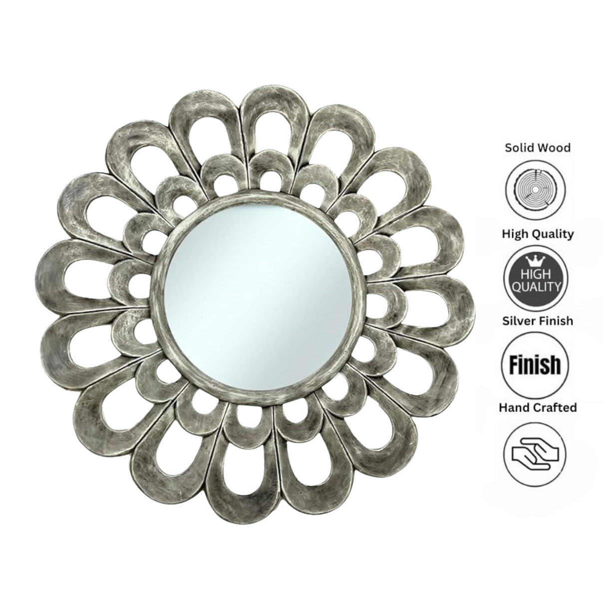 Marble Round Mirror | Bali Coffee