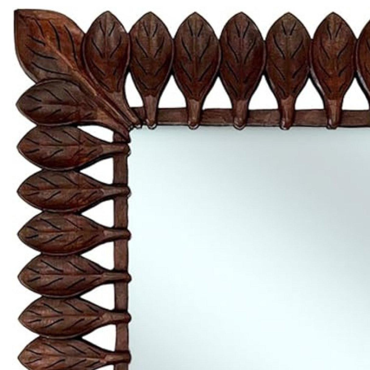 Catalina Mirror, Rectangular | Dark Brown Large Wall Mirror