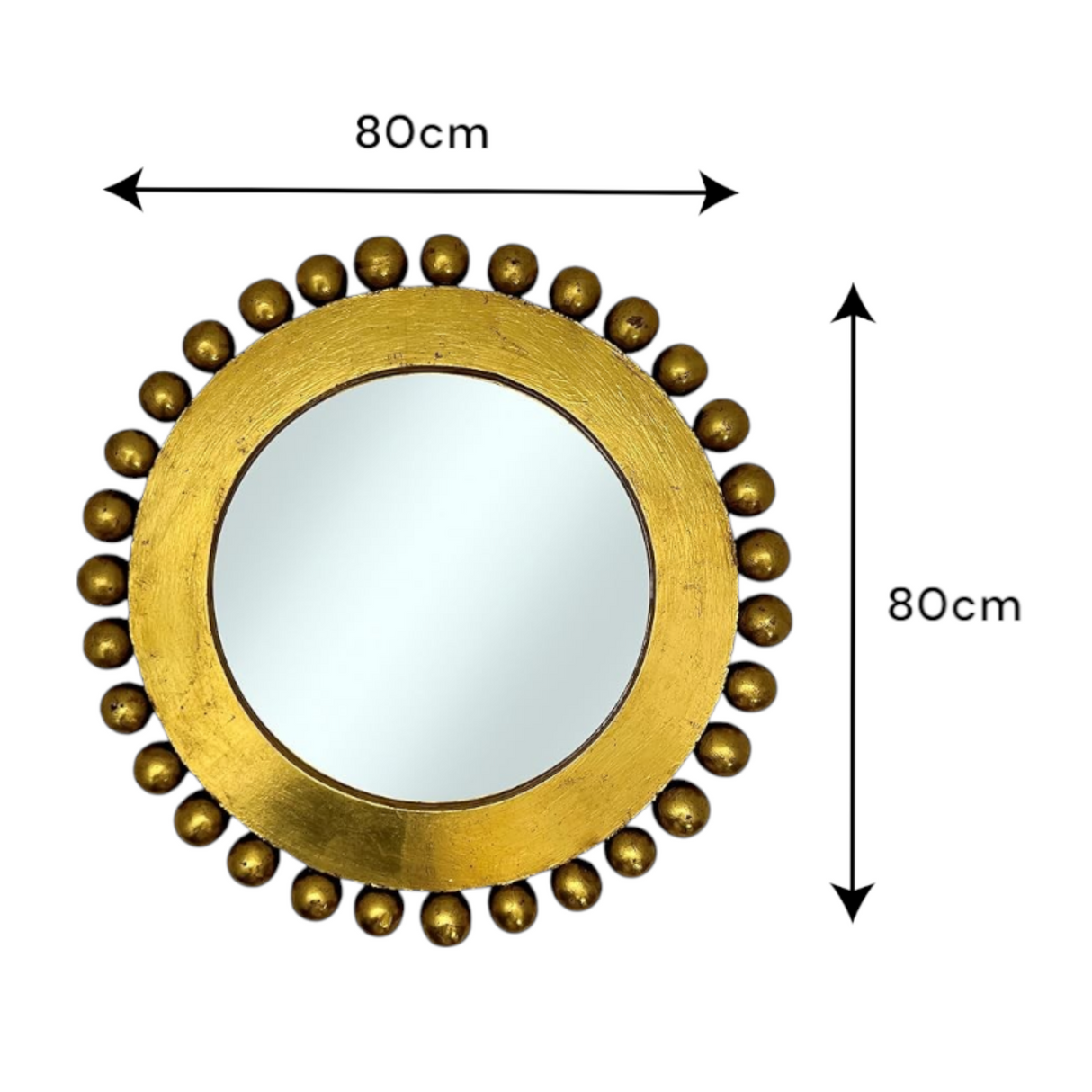 Durban Bowl Mirror | Gold Wash