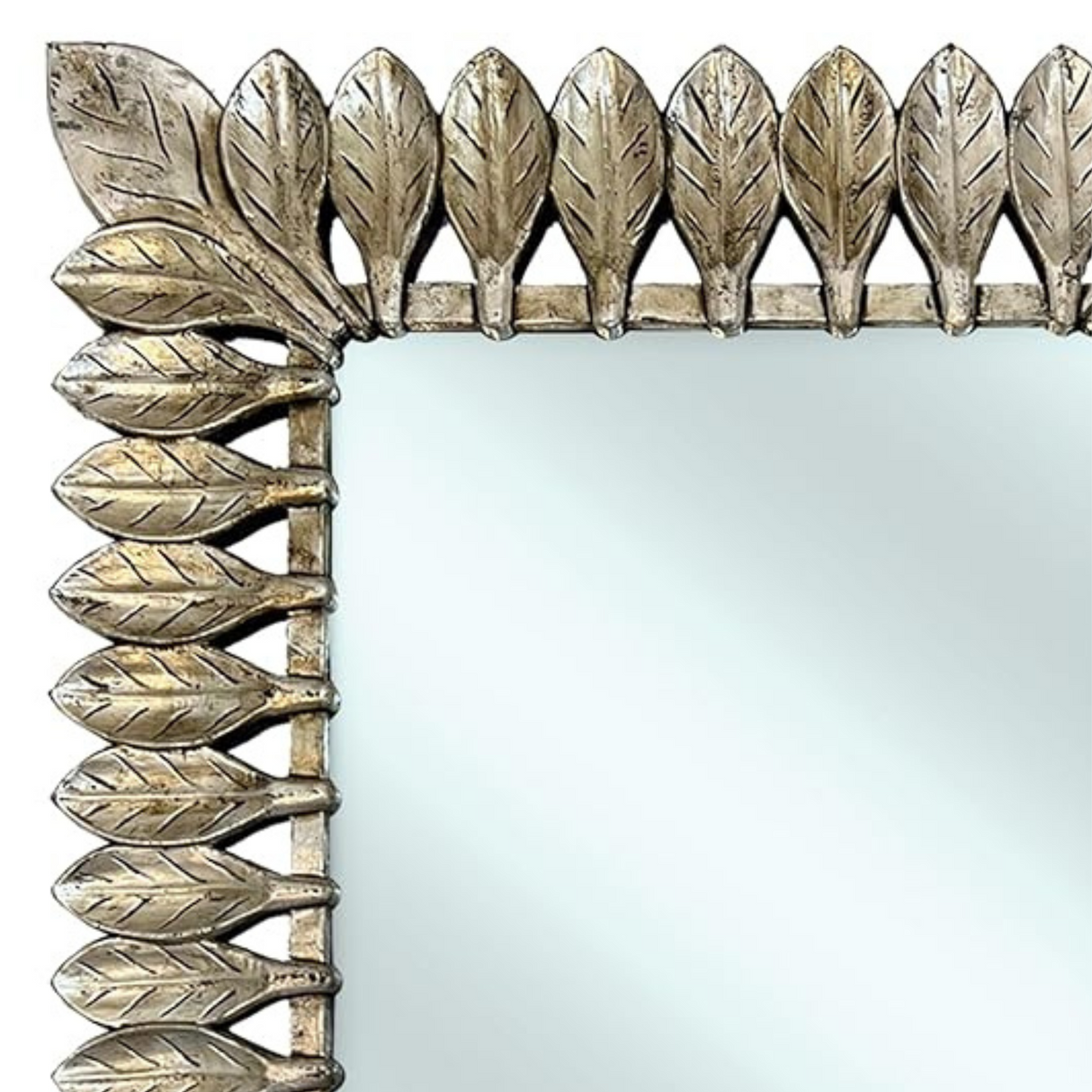 Catalina Rectangular Mirror Silver Antique