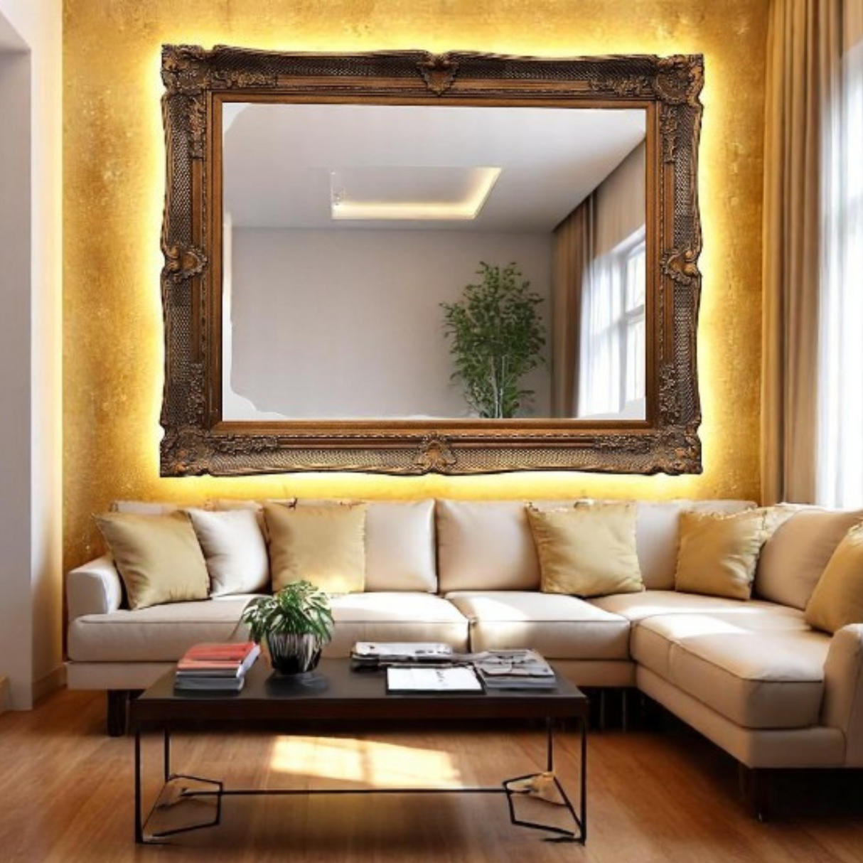 8101 Gold Mirror | 120x150cm
