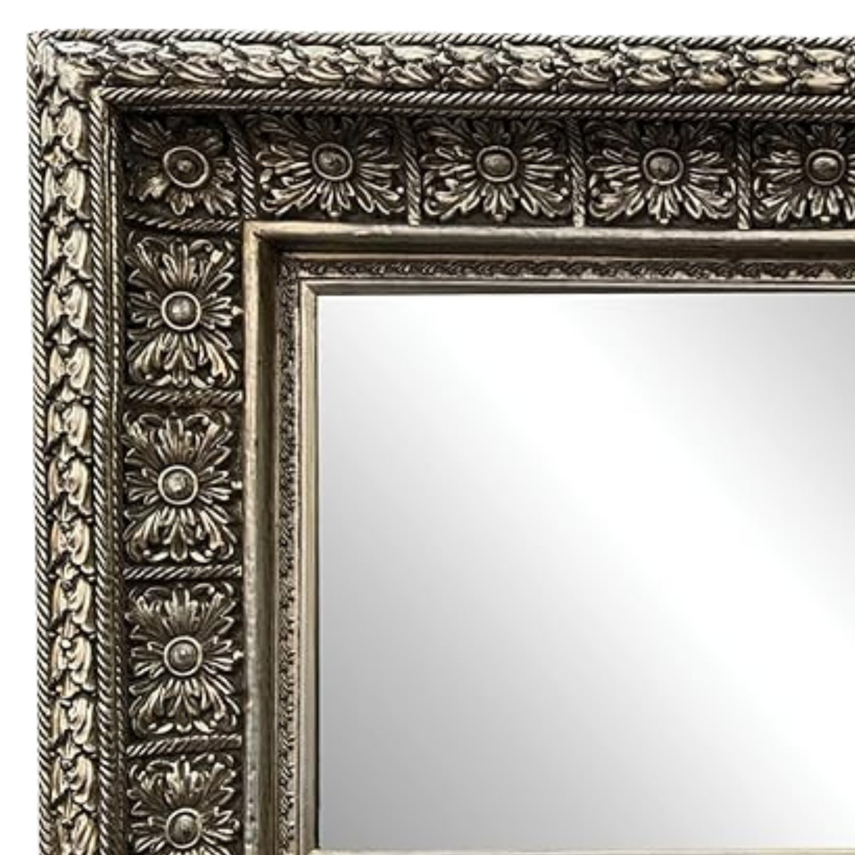 Silver Fancy Mirror 100x130cm