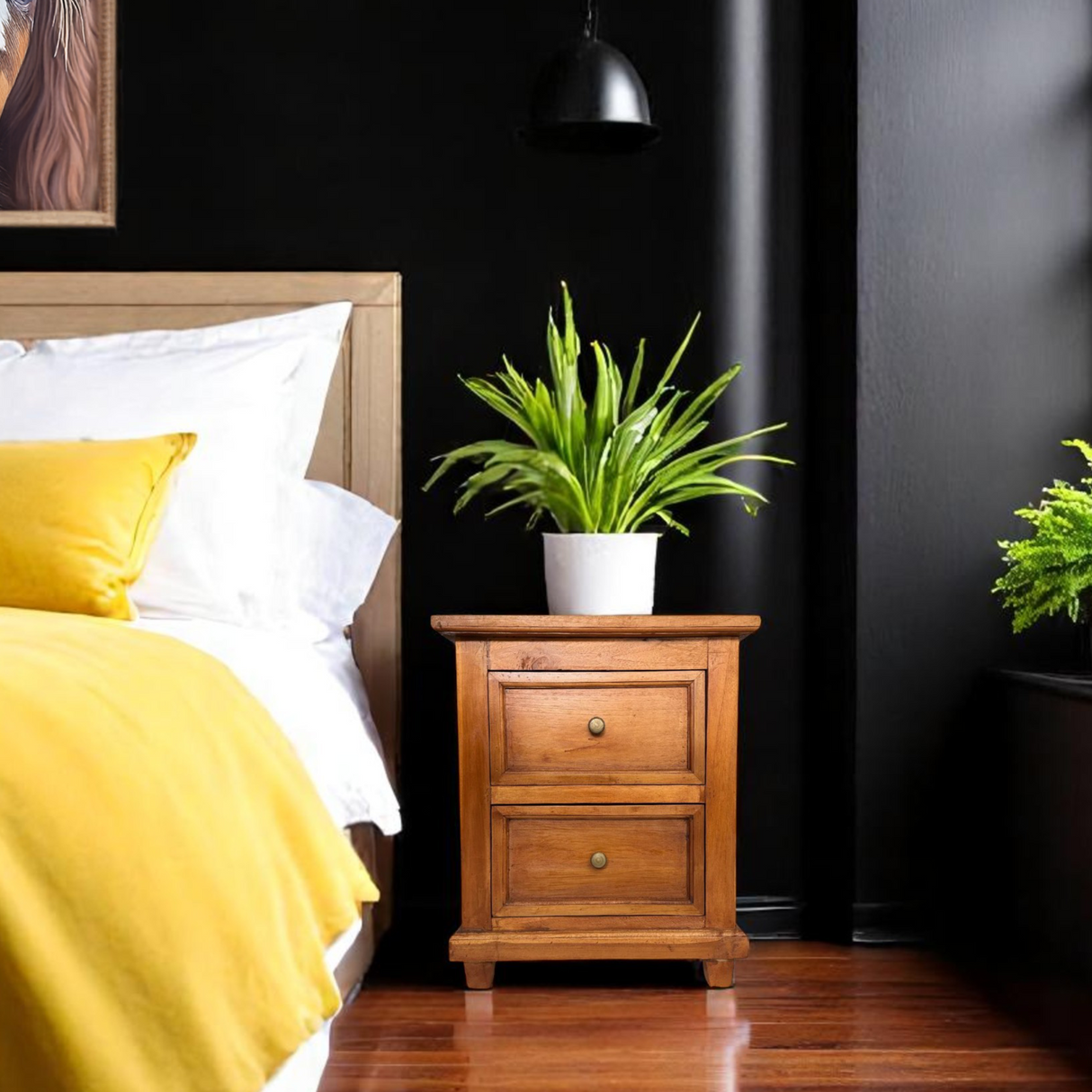 Bedside Table With Drawer | Light