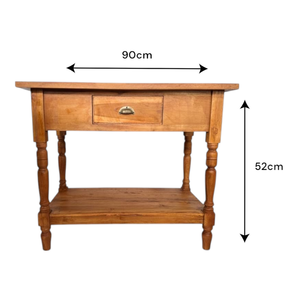 Simple Bedside Table | Light Wood Finish