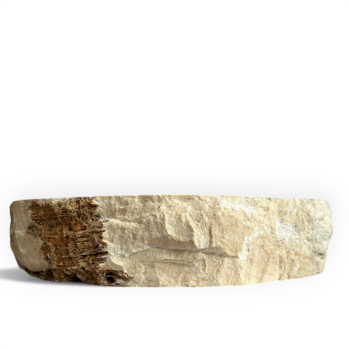 Indonesian Riverstone Basin/Sink - Cream, Marbled