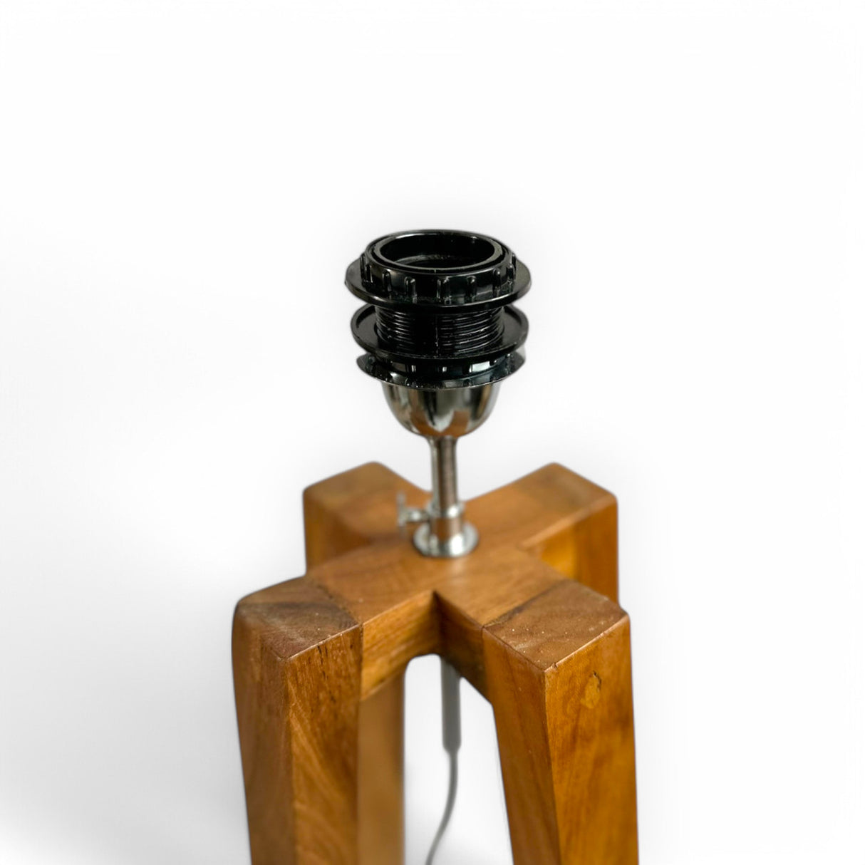 Wooden Floor Standing Lamp | 130cm, Cross Legs