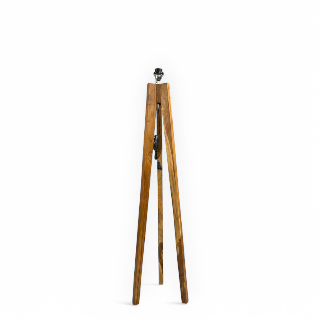 Wooden Floor Standing Lamp | 130cm, Tripod Legs