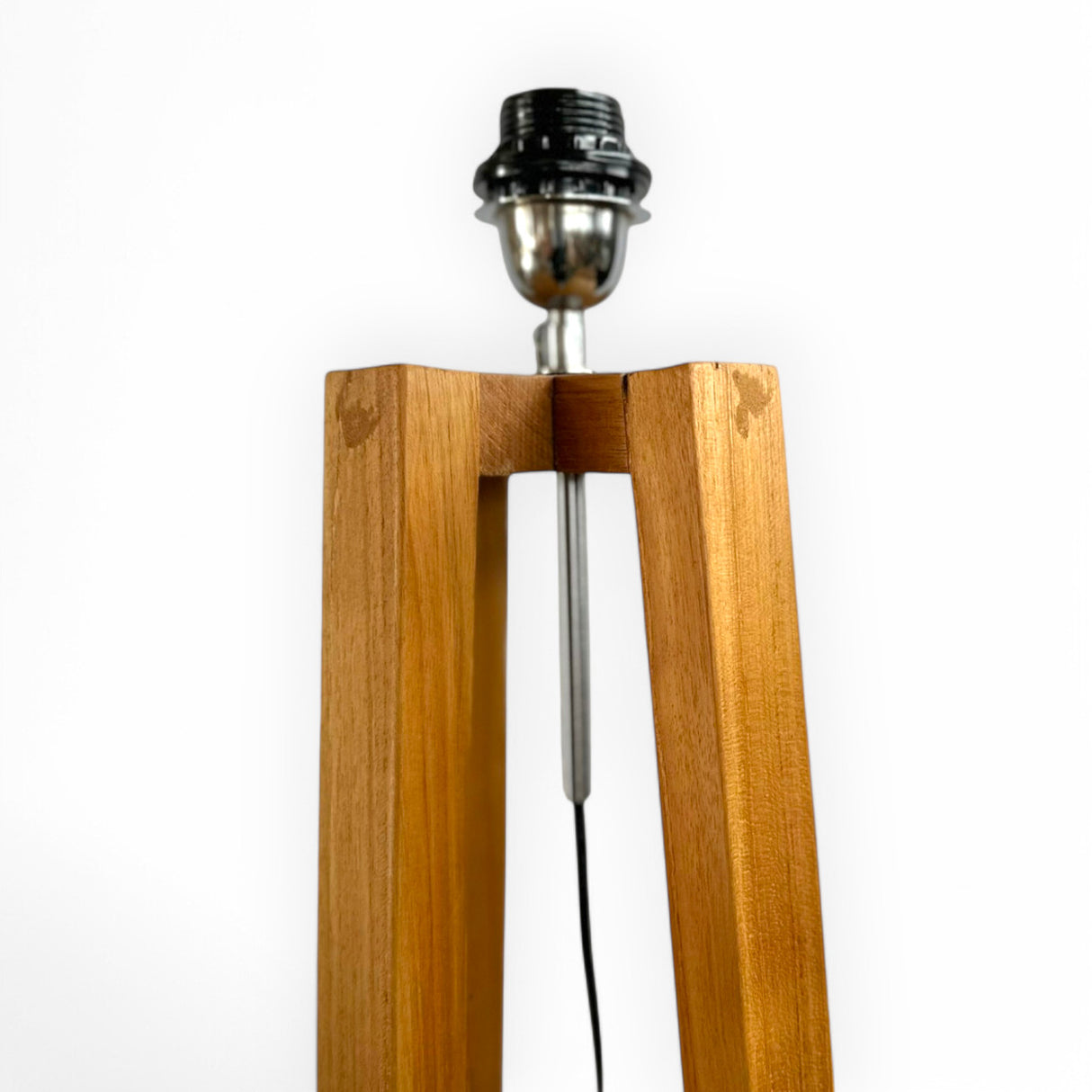 Wooden Floor Standing Lamp | 168cm, Cross Legs
