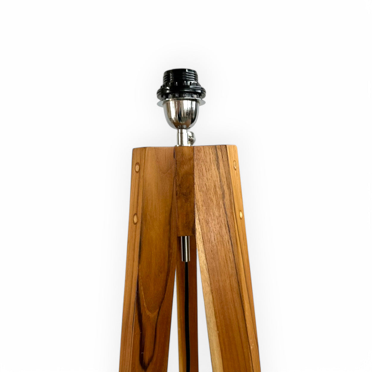 Wooden Floor Standing Lamp | 170cm, Tripod Legs