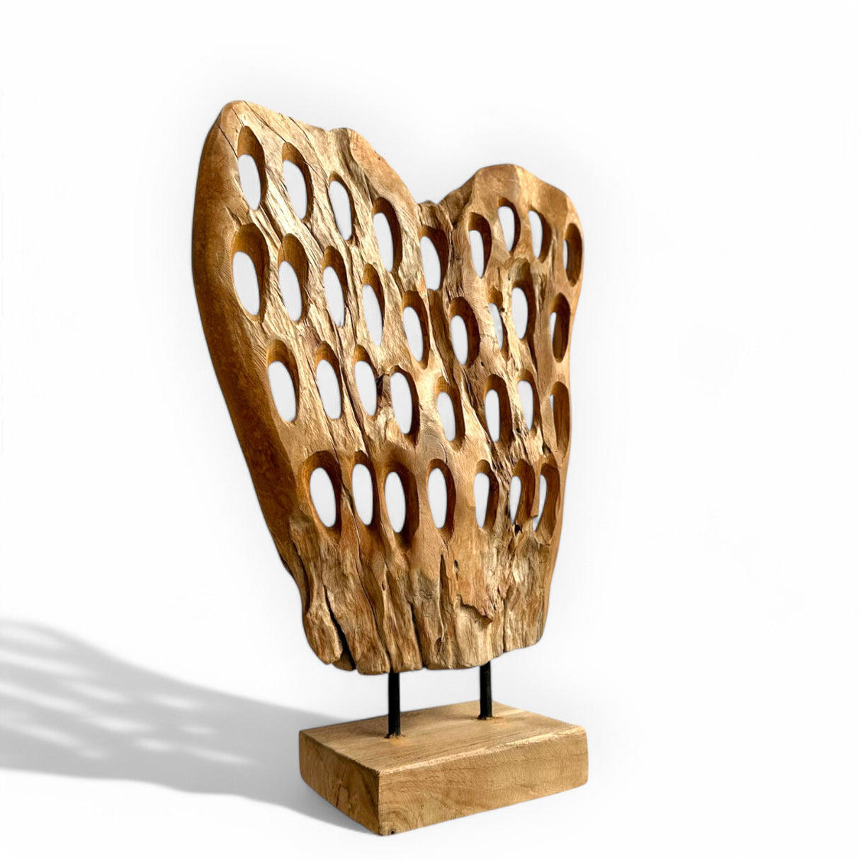 Wooden Stand Hole | Natural, 54cm