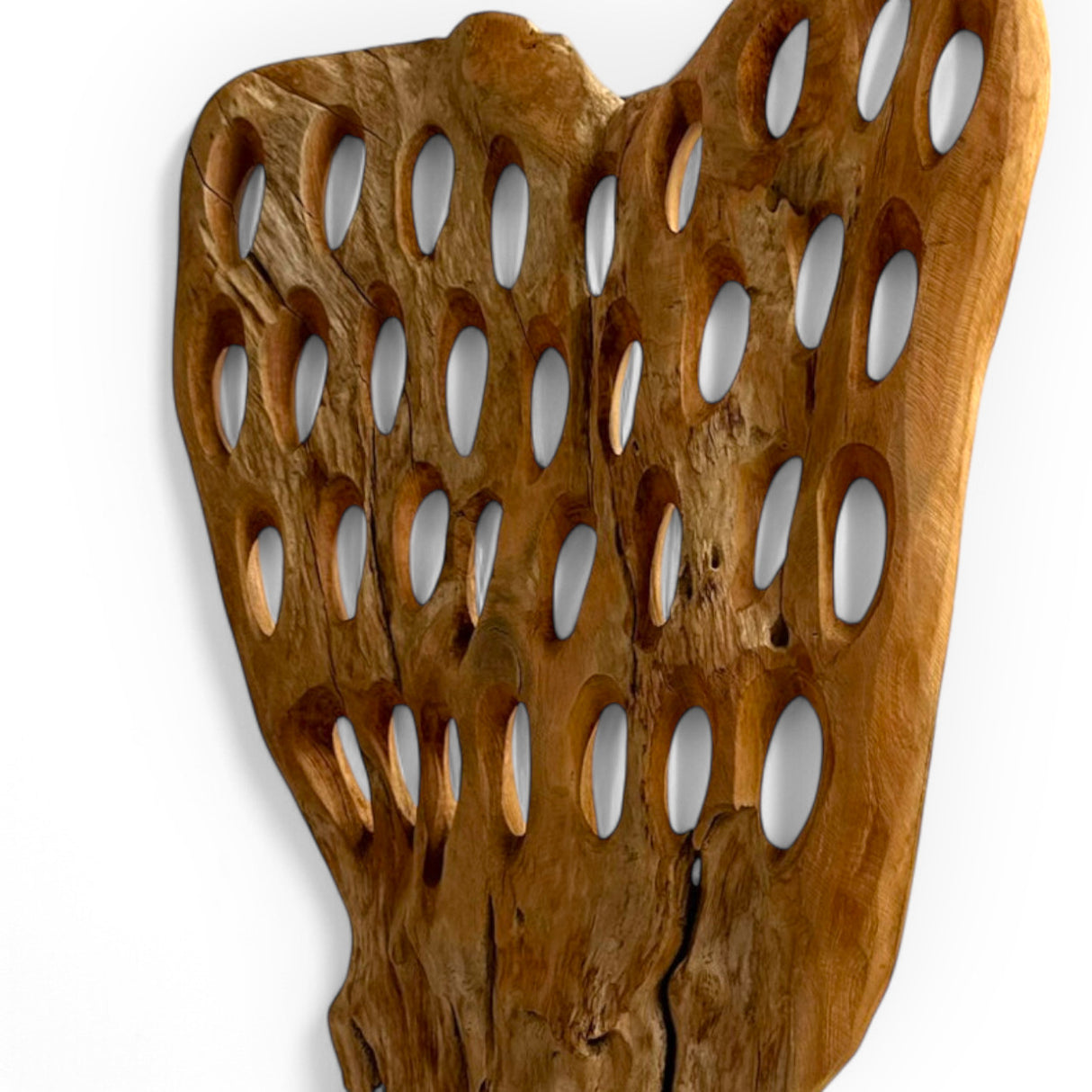 Wooden Stand Hole | Natural, 54cm