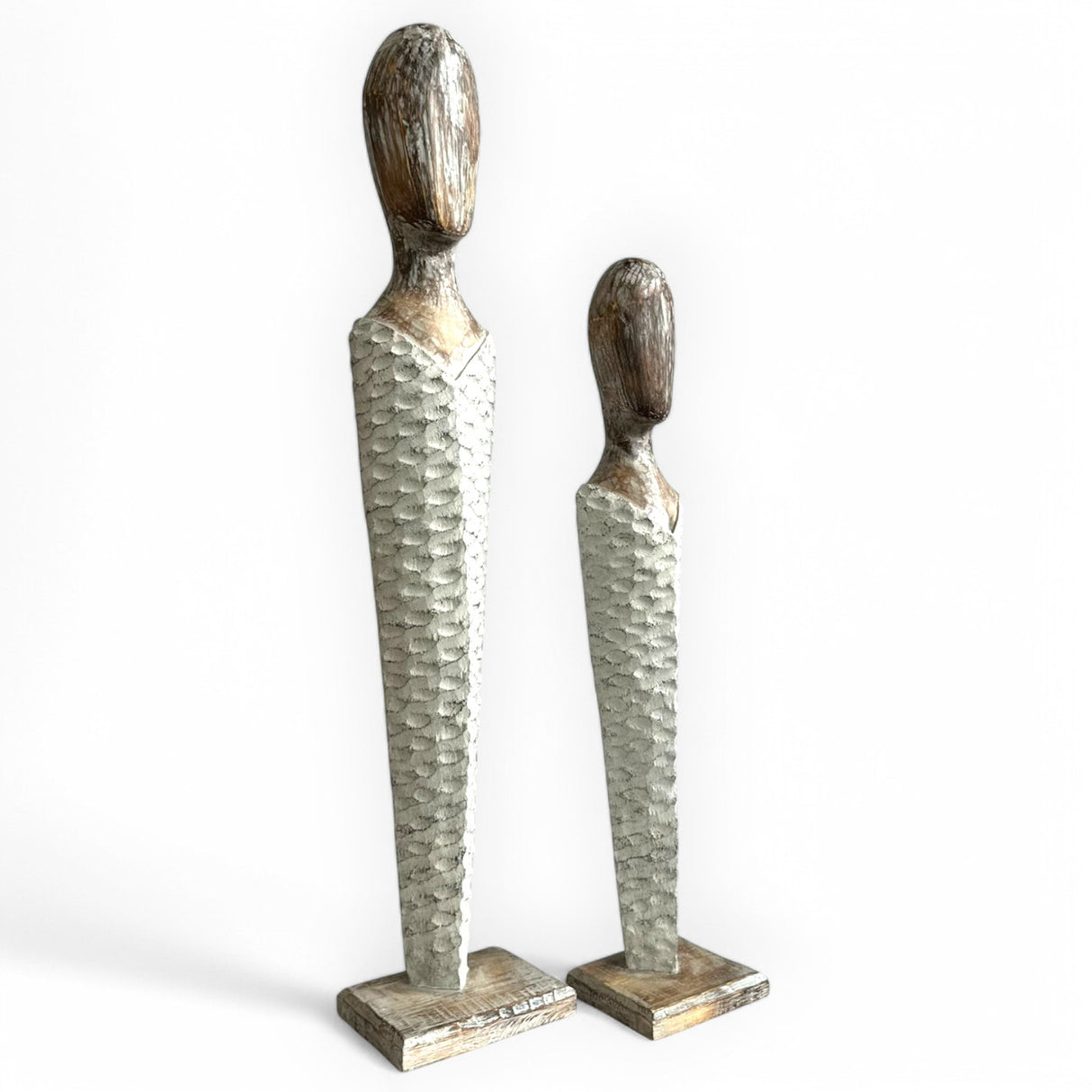 Man Abstract White | 1m, Set of 2