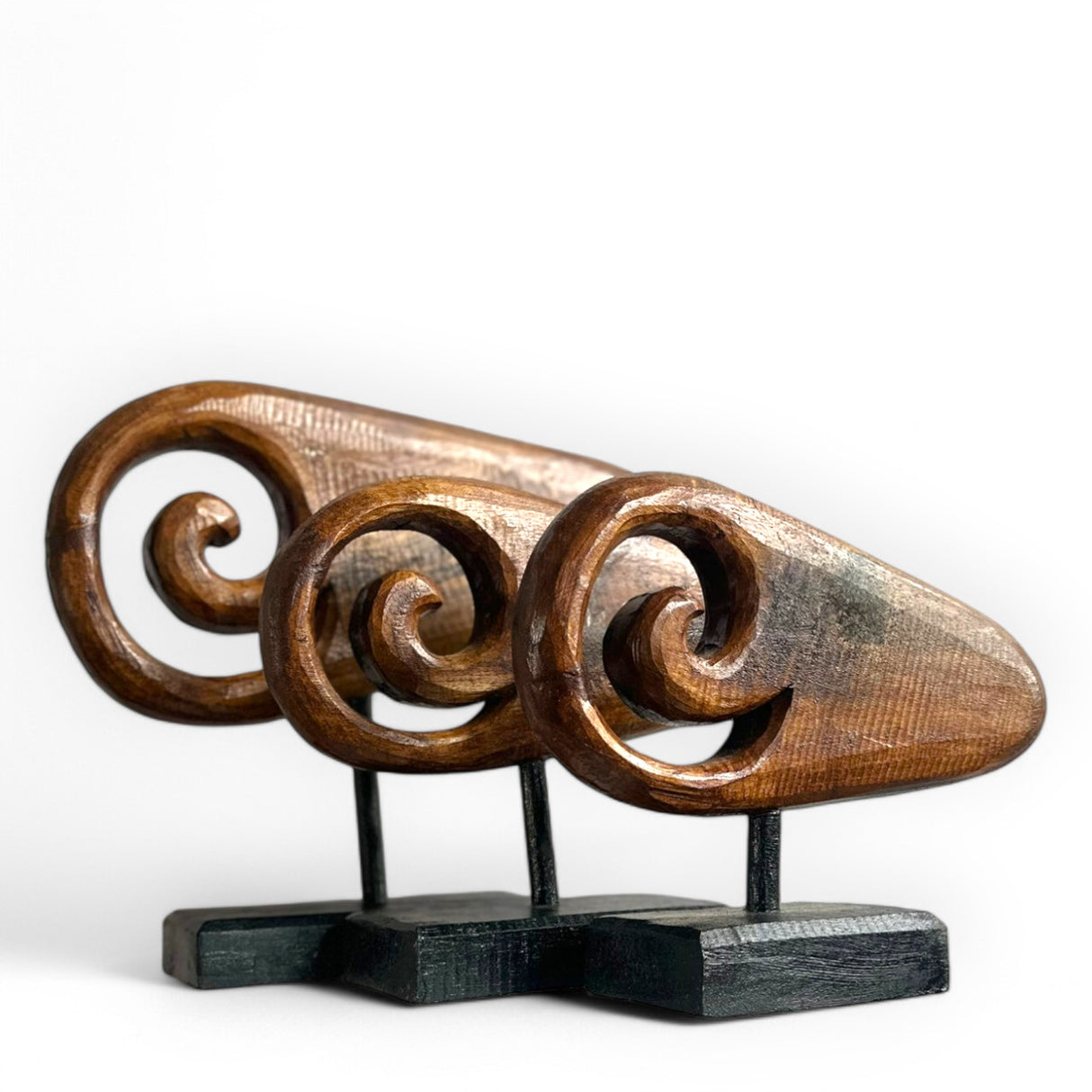 Decoration Antique | Set of 3, Brown