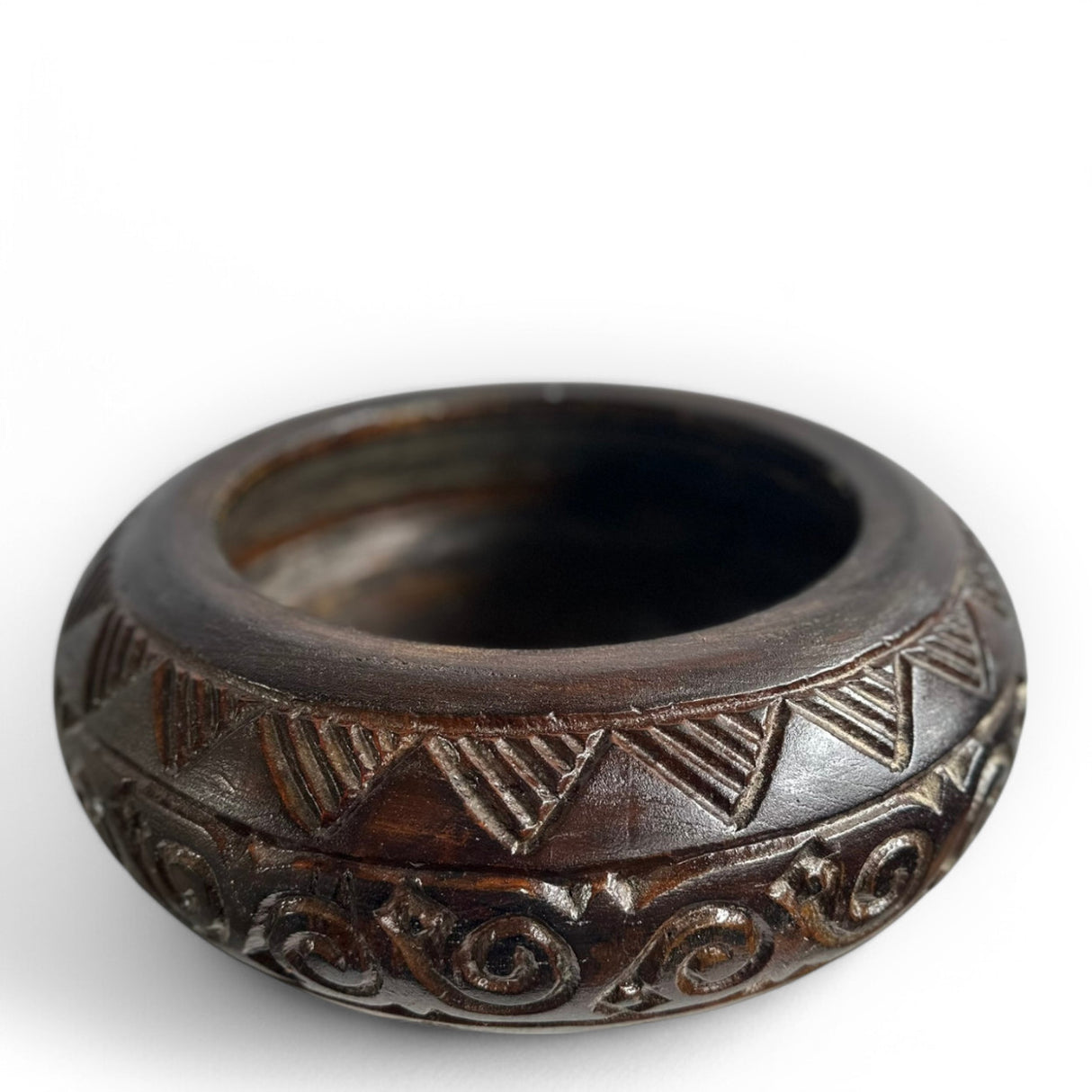 Wooden Bowl Carving | Brown, With Lid