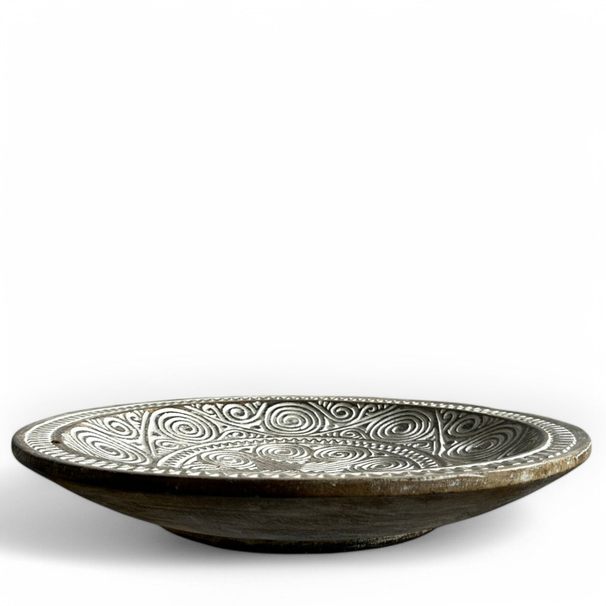 Carved Decorative Plate | Natural, 50cm