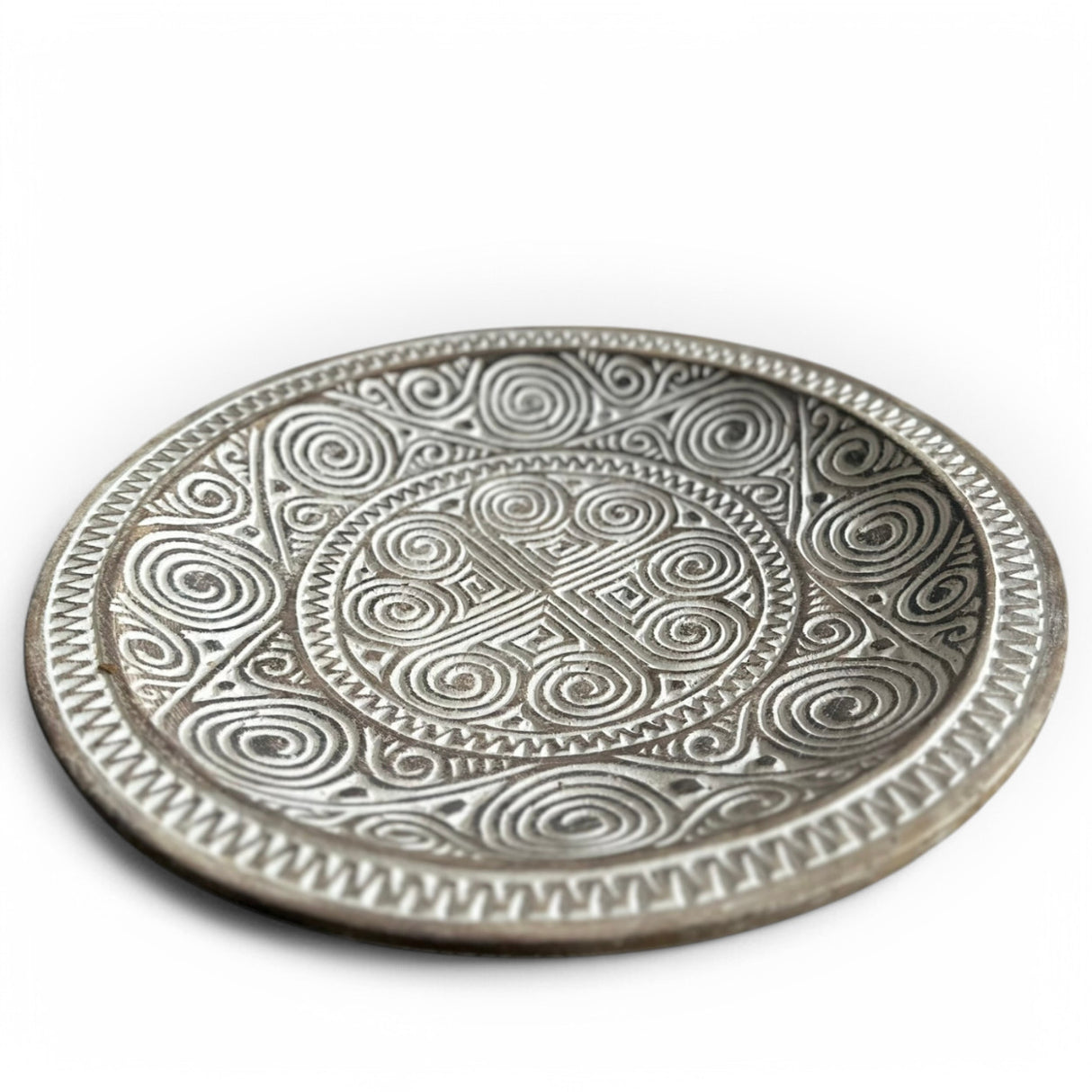 Carved Decorative Plate | Natural, 50cm