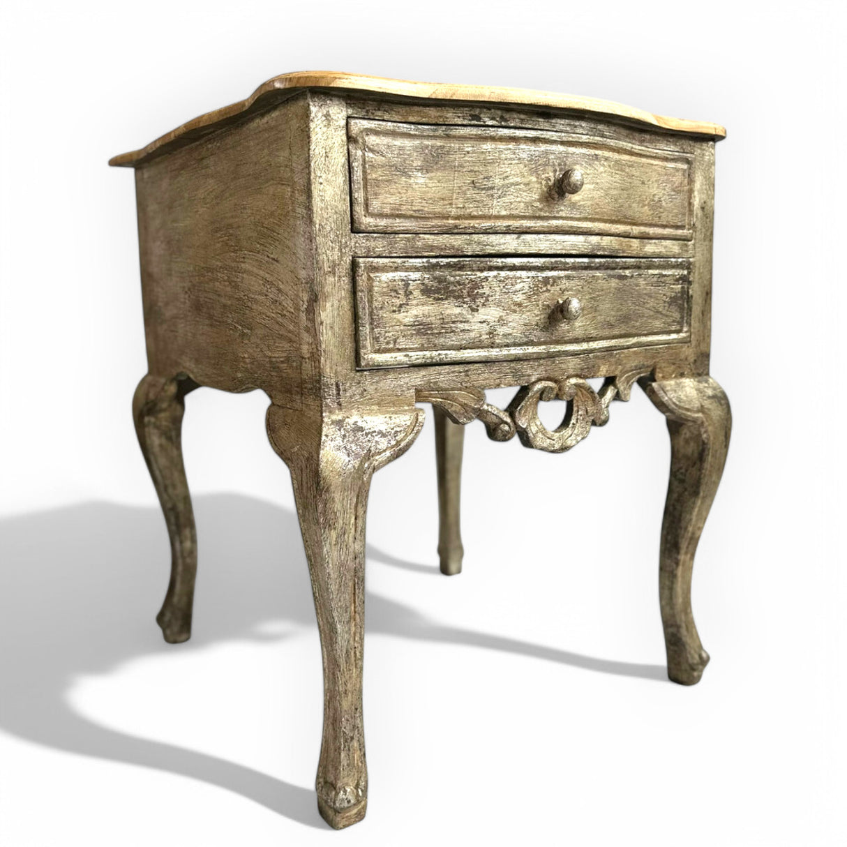 Classic Bedside Table | Antique Gold, Bali