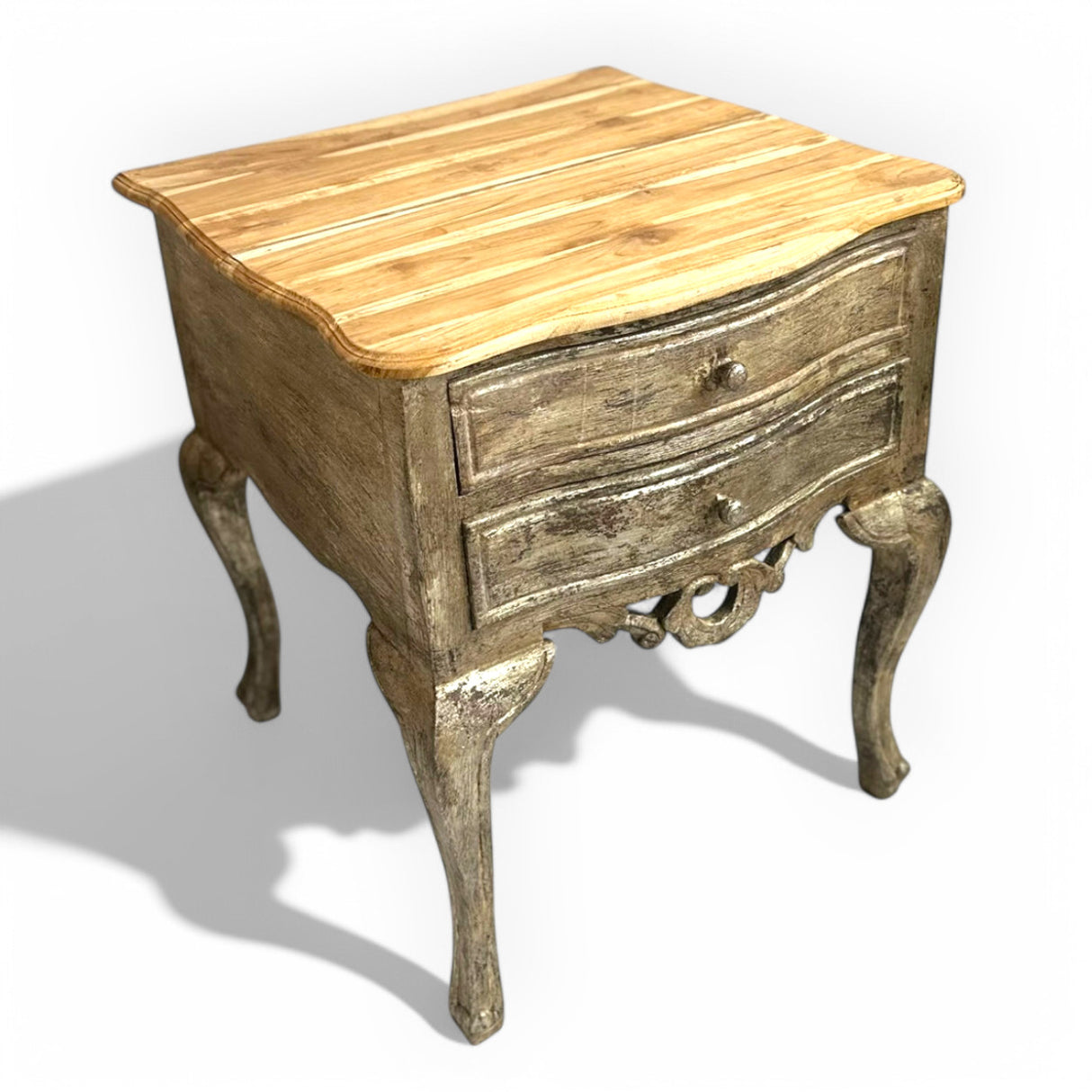 Classic Bedside Table | Antique Gold, Bali