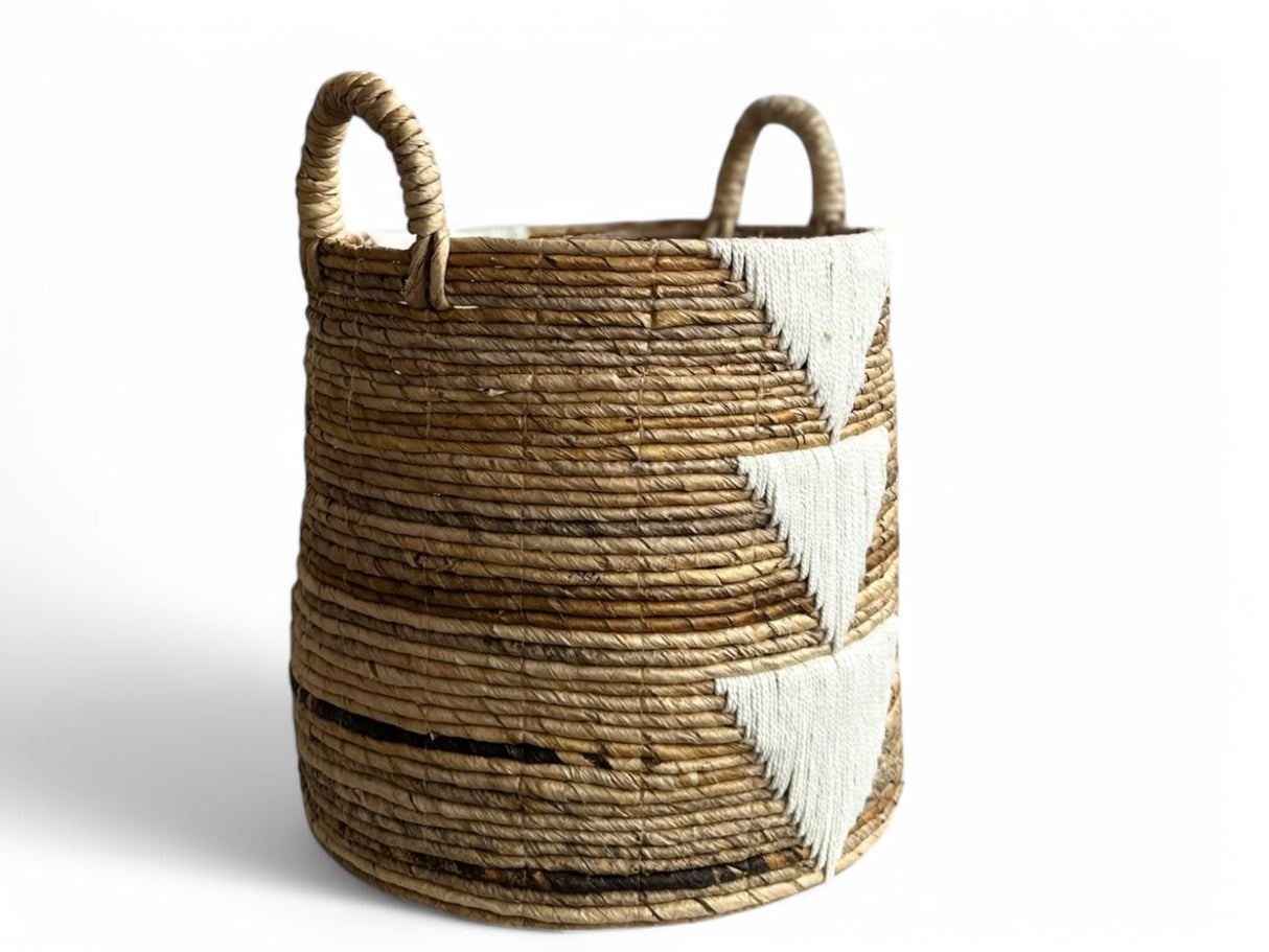 Basket White Triangles | Large