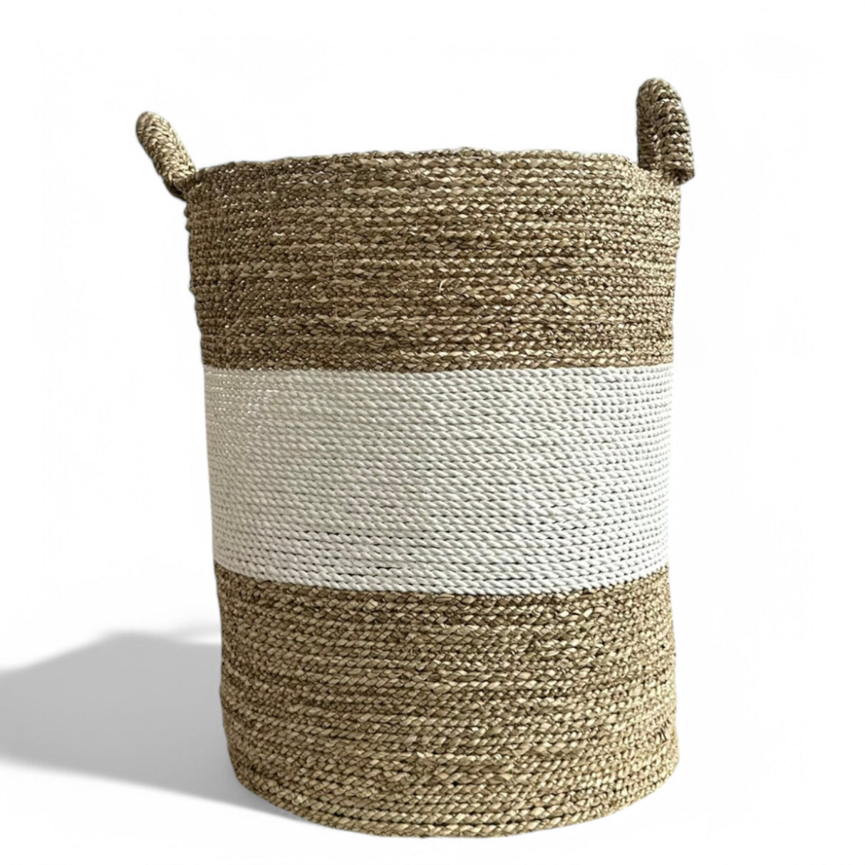 Dual Colour Basket, Extra Large | Natural & White