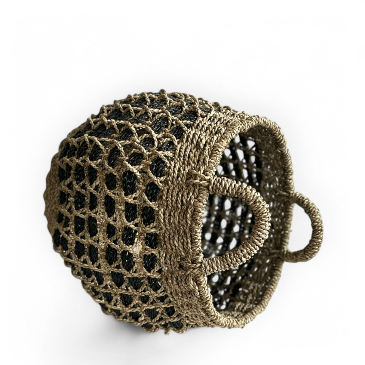 Natural Net Basket | Medium, Black and Natural